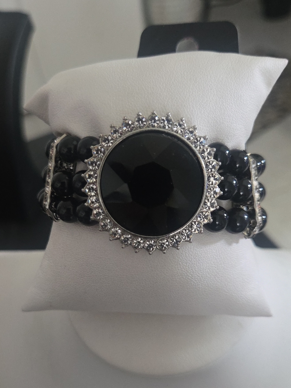 Paparazzi Black Bling Stretch Bracelet NWT